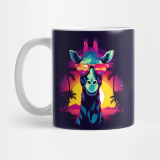 Cool Funny Tropical Giraffe Paradise Mug